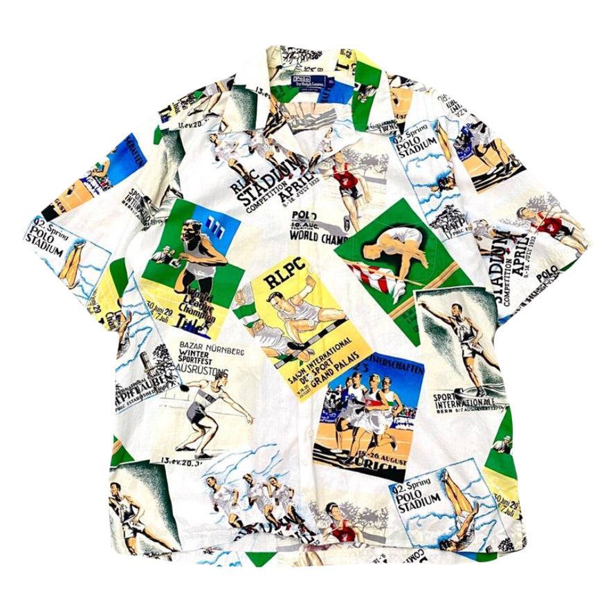 1992 POLO RALPH LAUREN OLYMPICS STADIUM SHORT SLEEVE SHIRT (XL)