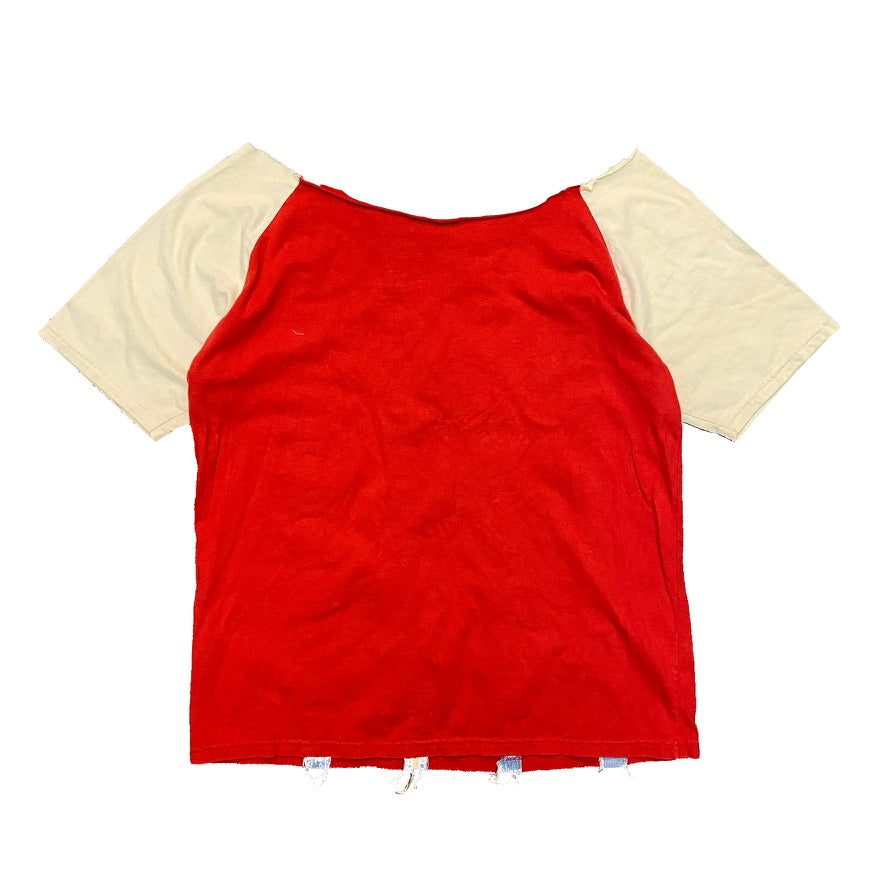 2000s VON DUTCH CUT & SEW LOGO RAGLAN TEE (L)