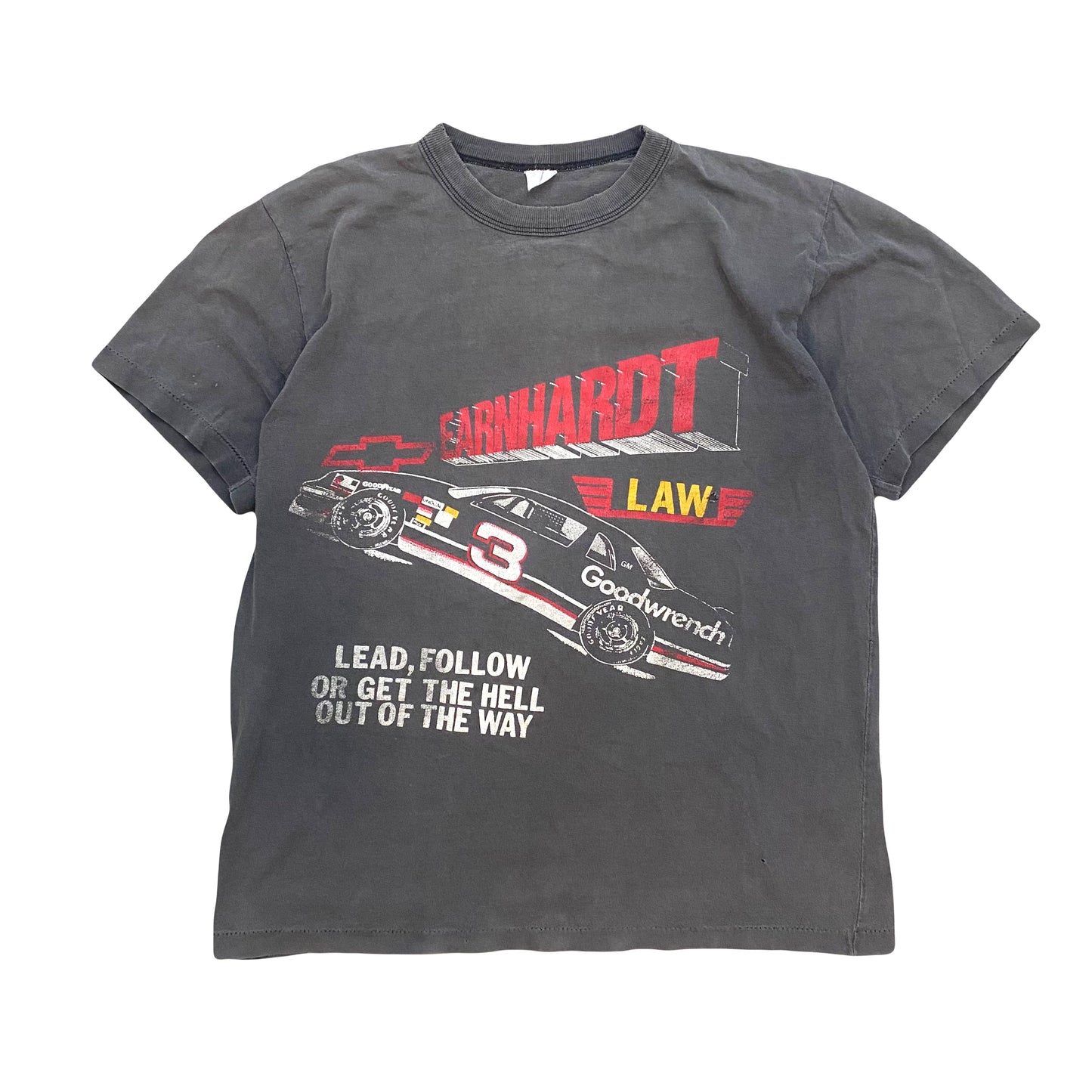 1980s FADED DALE EARNHARDT SR RACING TEE (M)
