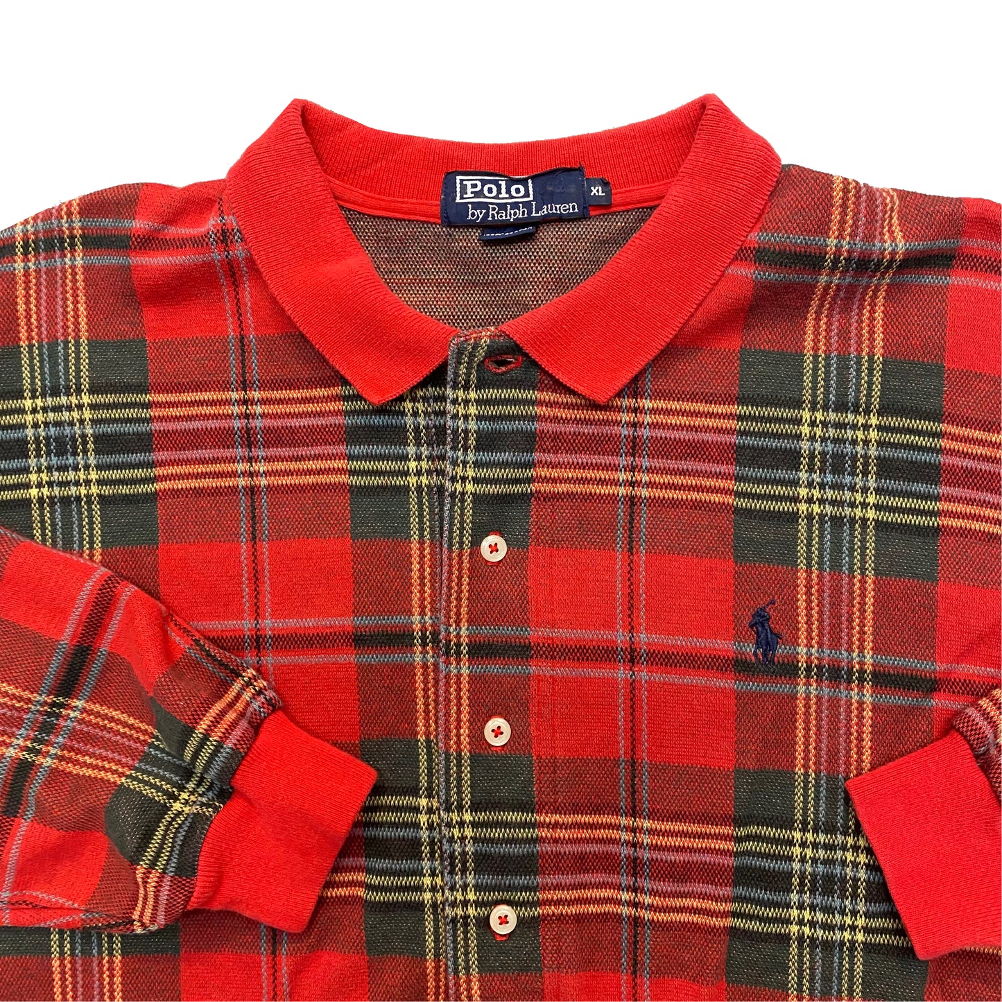 1990s POLO RALPH LAUREN RUGBY POLO SHIRT (XL)