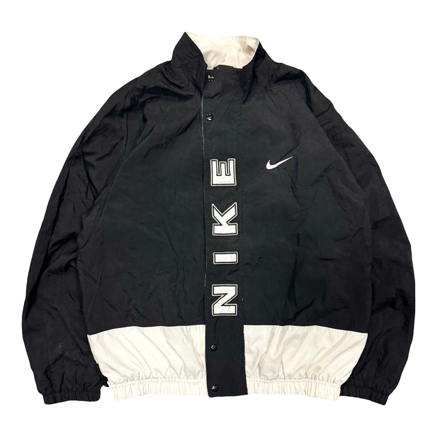 1990s NIKE FULL ZIP SPELLOUT TRACK JACKET (L)