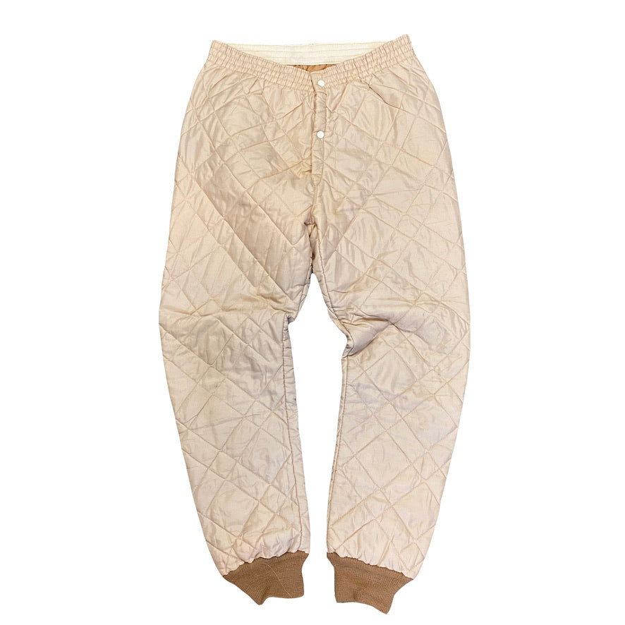 1970s QUILTED LIGHTWEIGHT WORKWEAR SET (M)