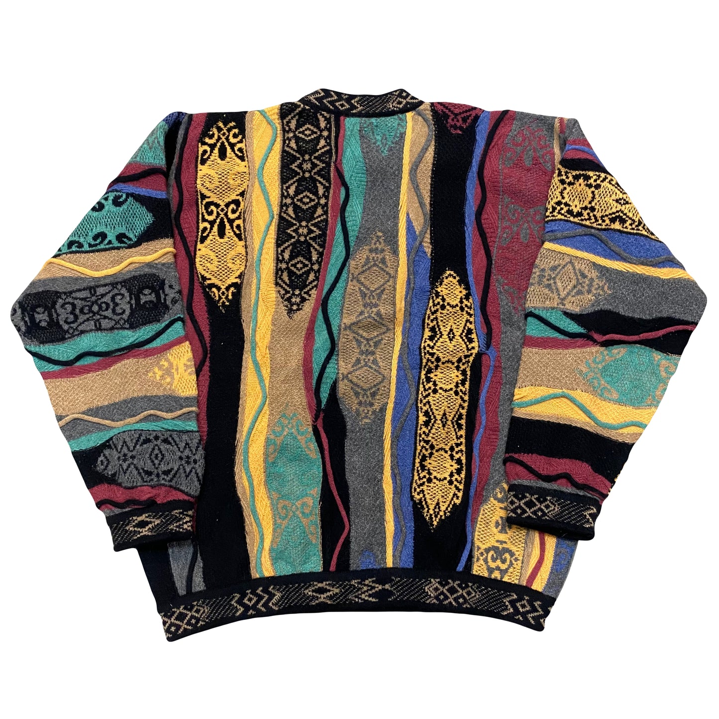 1990s COOGI CABLE KNIT SWEATER (XL)