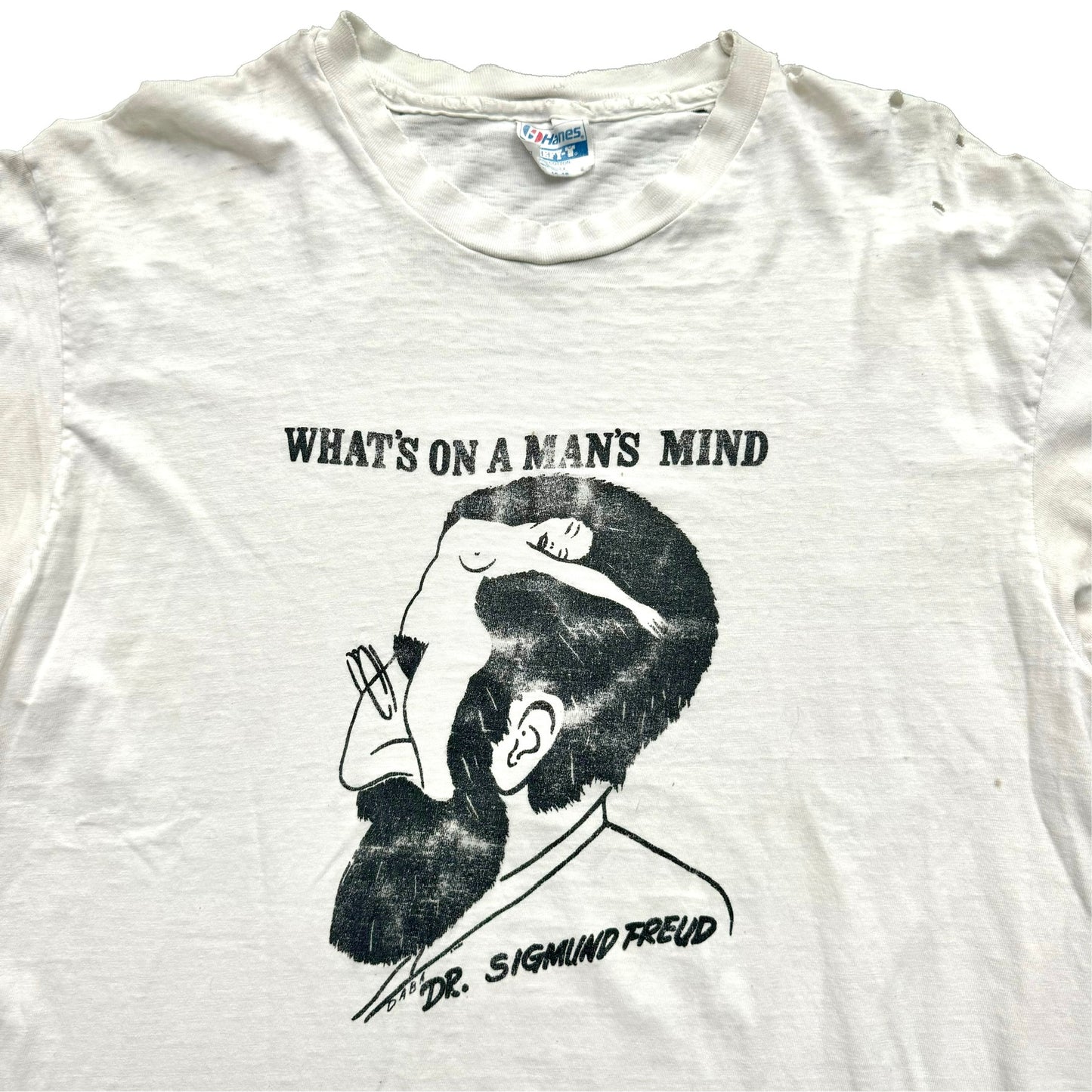 1990s SIGMUND FREUD "WHAT'S ON A MAN'S MIND" TEE (XL)