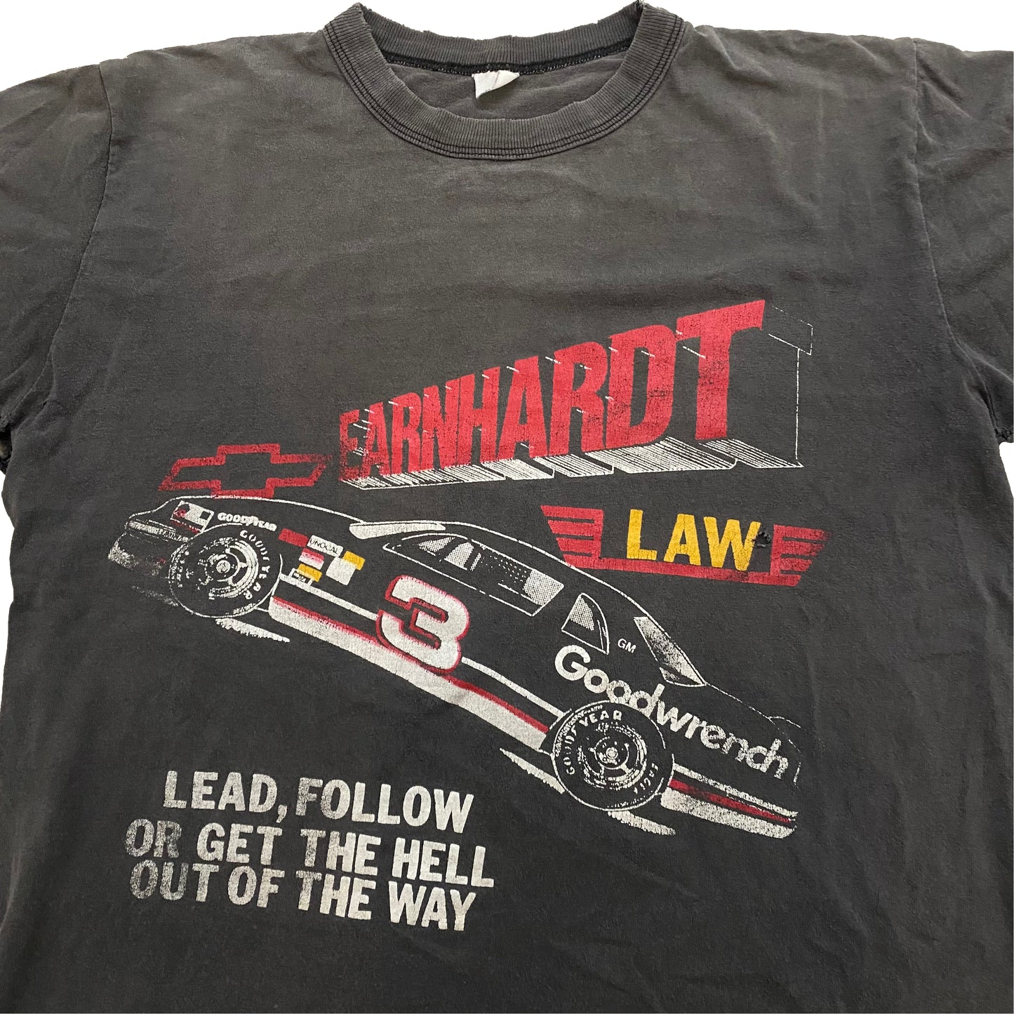 1980s FADED DALE EARNHARDT SR RACING TEE (M)