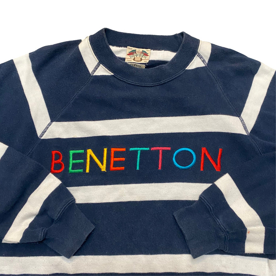 1990s UNITED COLORS OF BENETTON RUGBY SWEATSHIRT (M)
