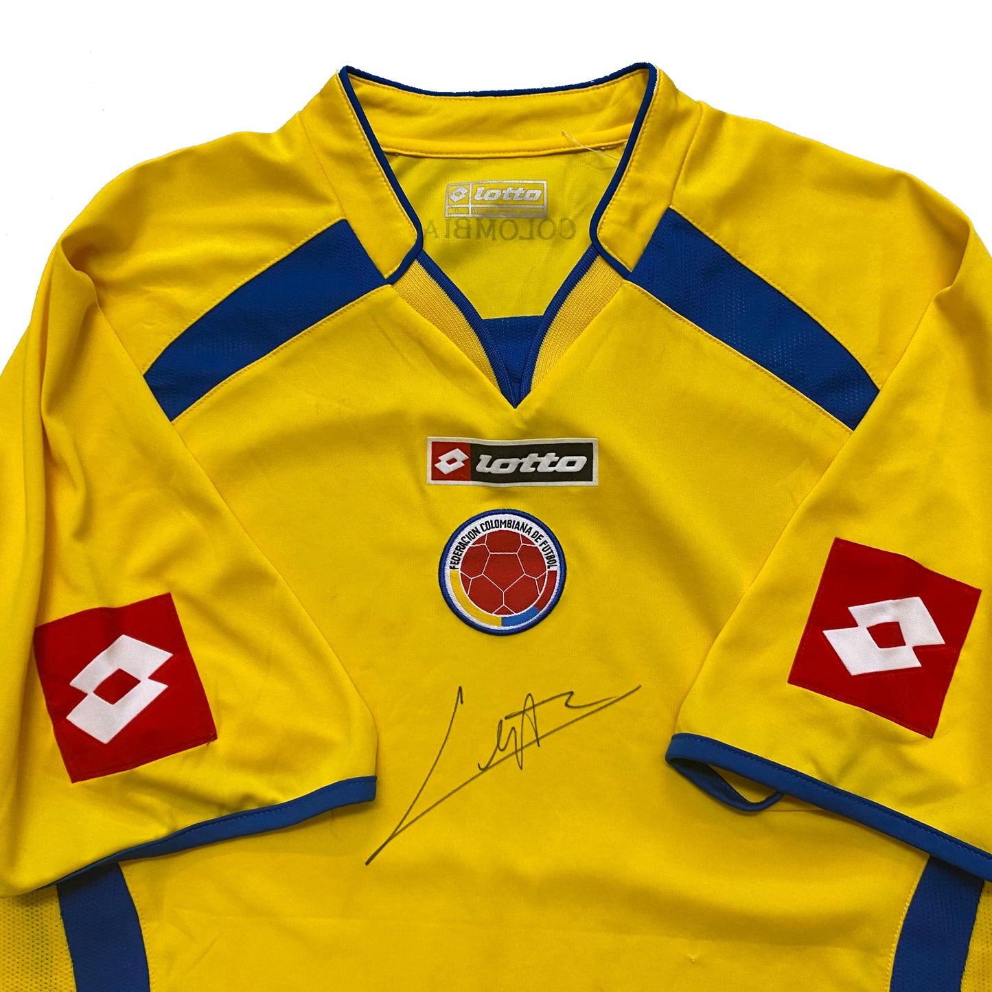 2008/09 COLOMBIA LOTTO HOME SIGNED JERSEY (L)