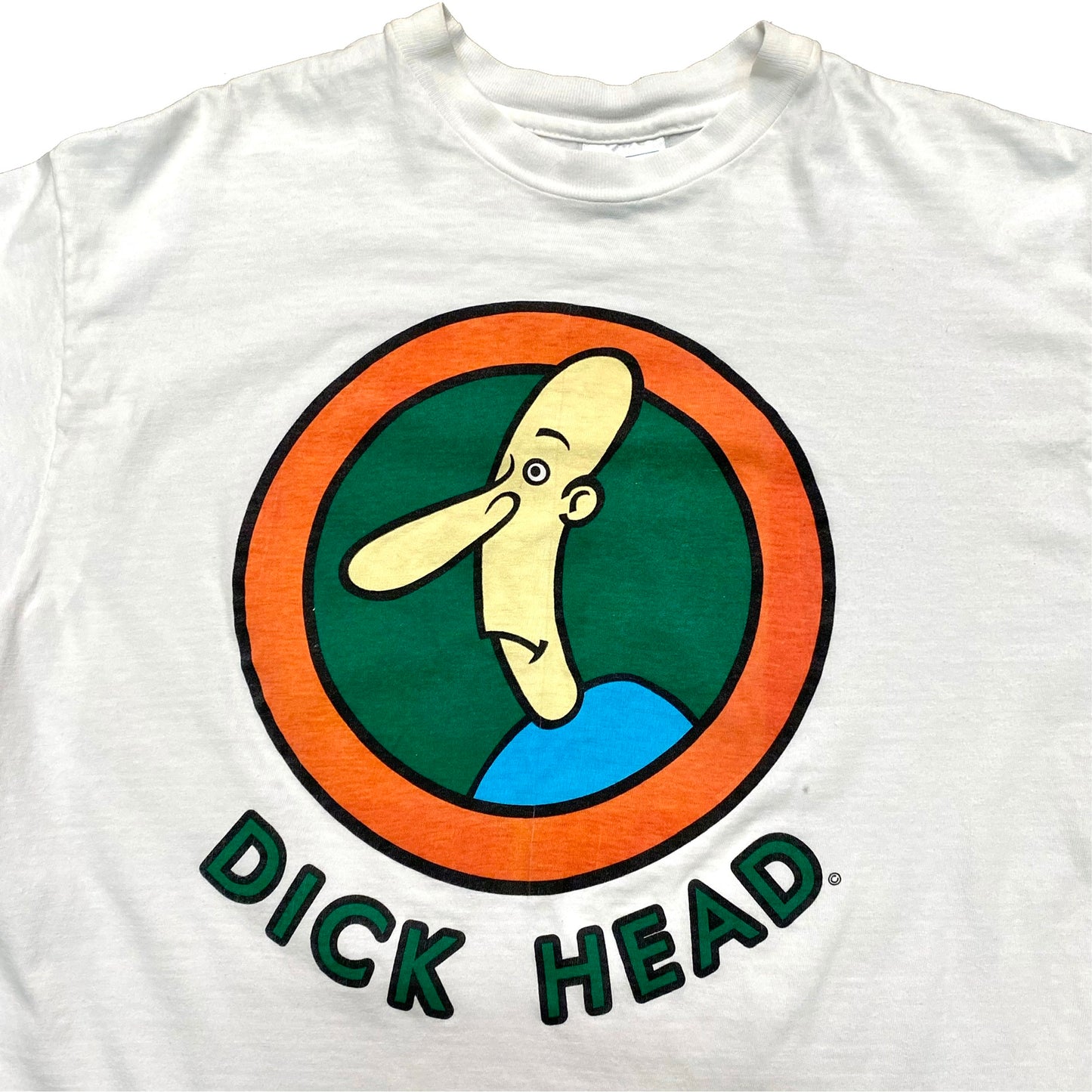1990s DICK HEAD CARTOON TEE (L)