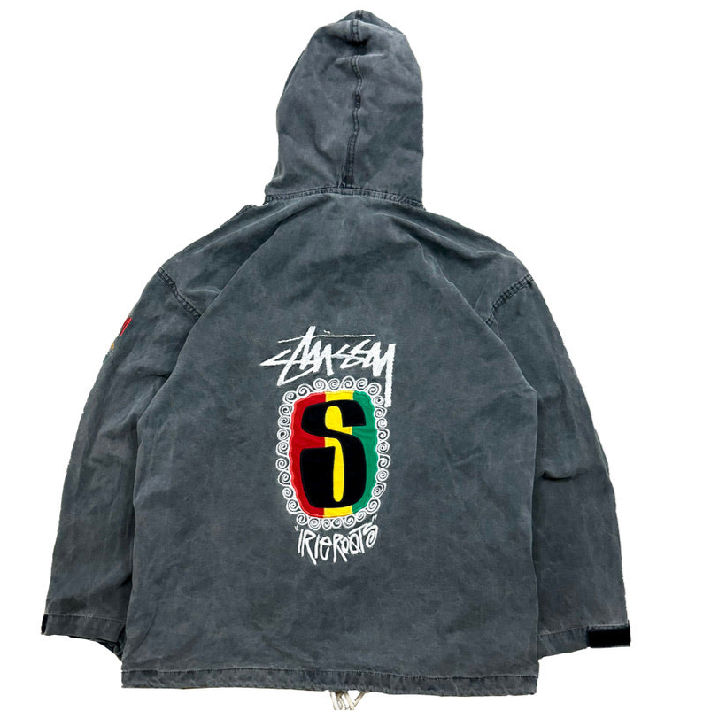1990s STÜSSY IRIE ROOTS PARKA (XL)