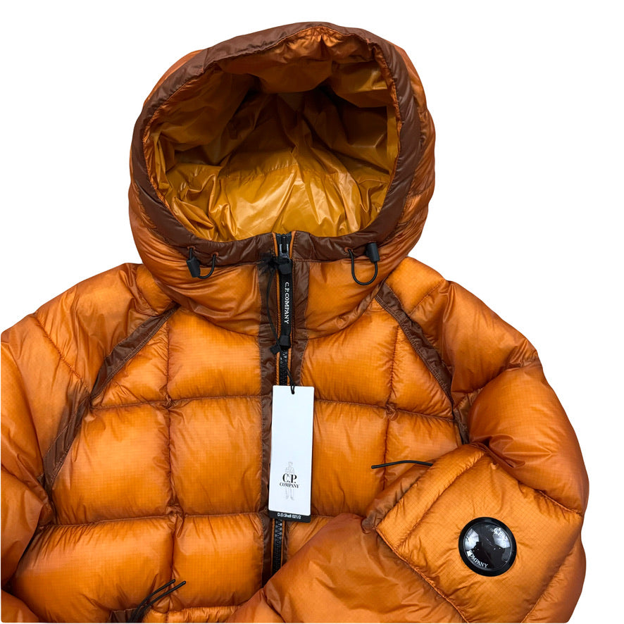 C.P. COMPANY D.D SHELL LENS HOODED PUFFER JACKET (52/XL)
