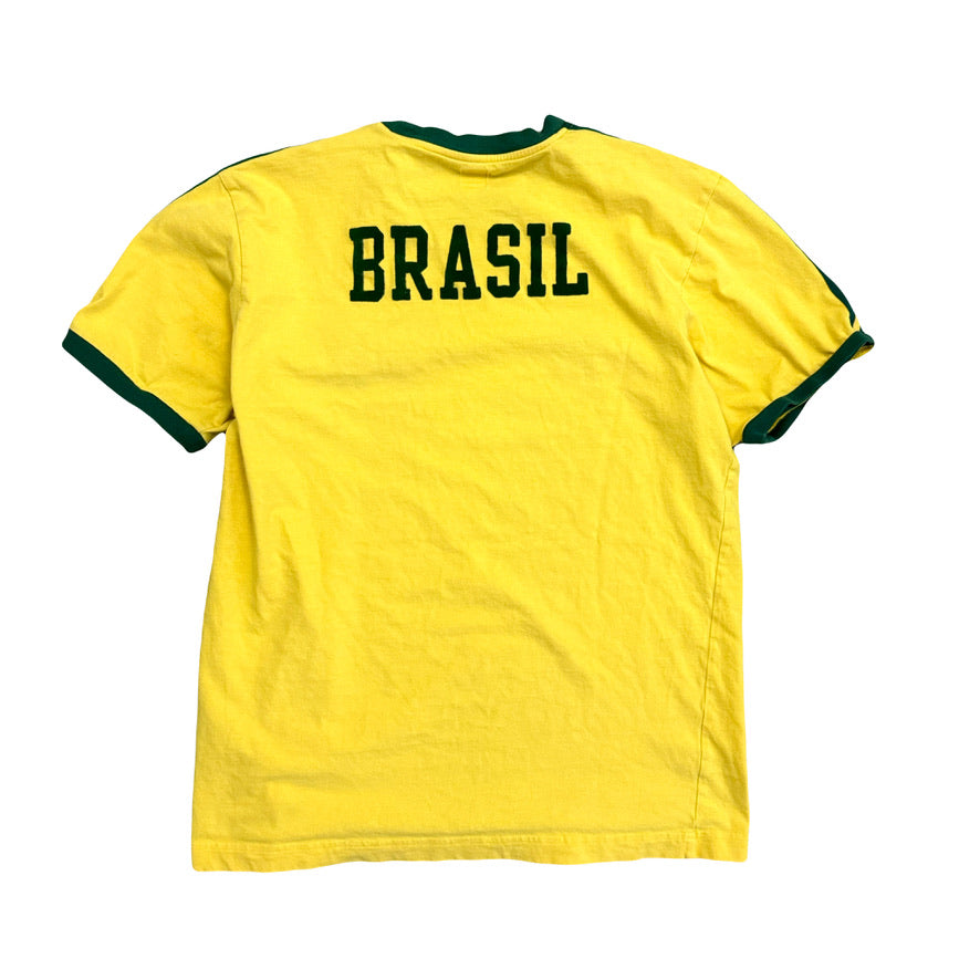 2000s BRAZIL ADIDAS WORLD CUP RETRO TEE (L)