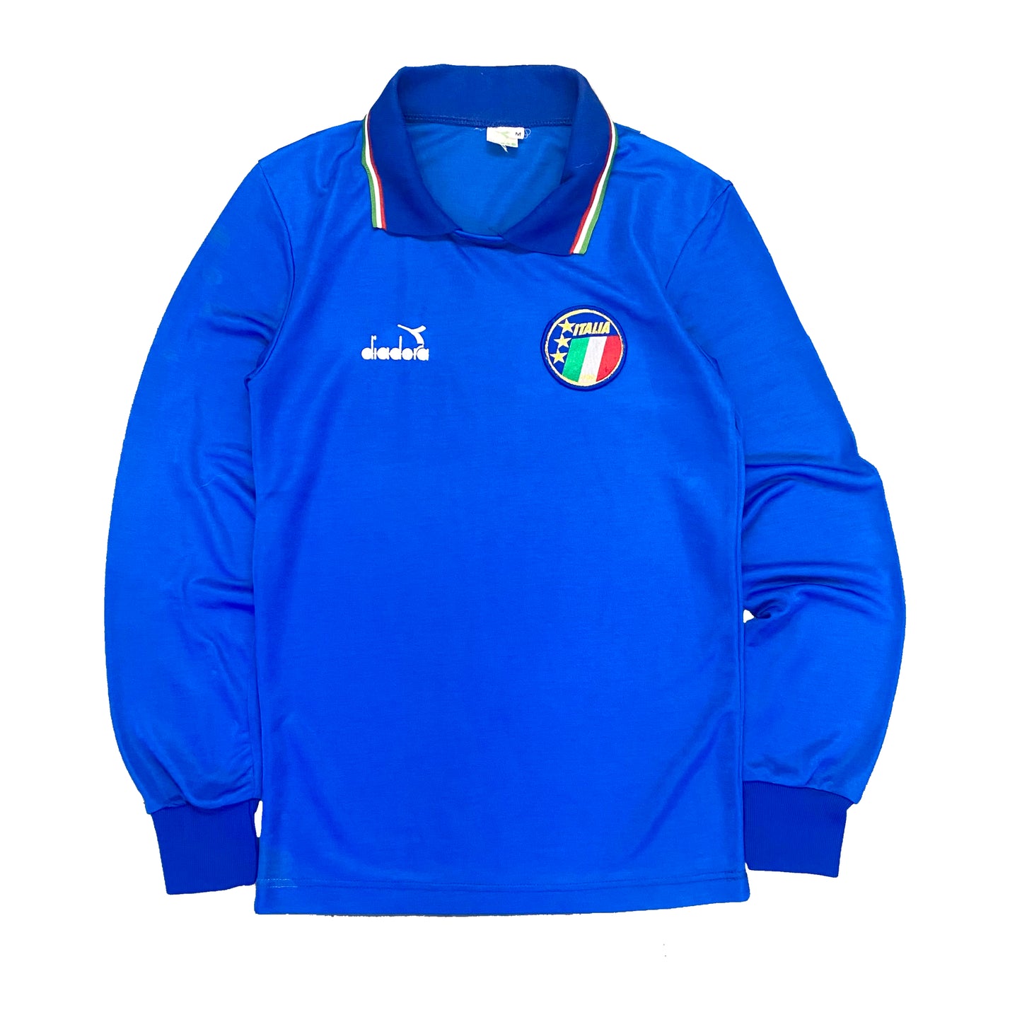 1986-90 ITALY DIADORA HOME JERSEY L/S (M)