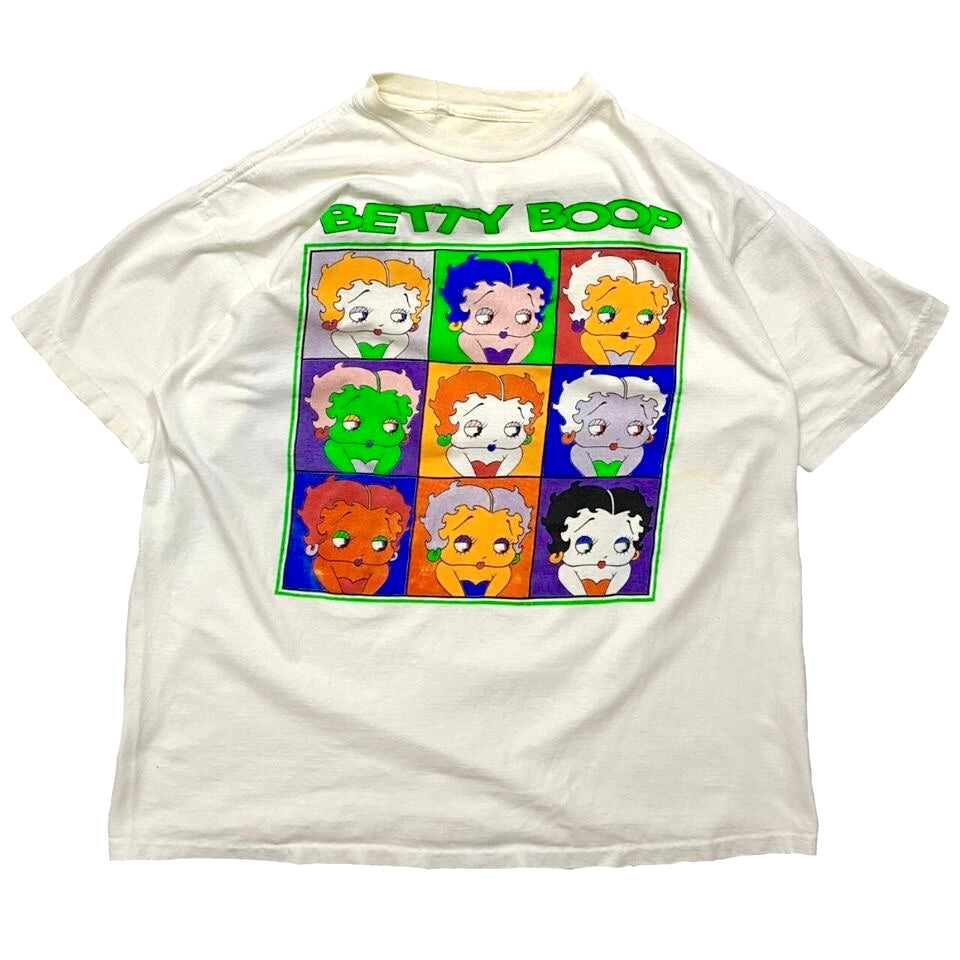 1990s BETTY BOOP ANDY WARHOL PORTRAIT DOUBLE SIDED TEE (L/XL)