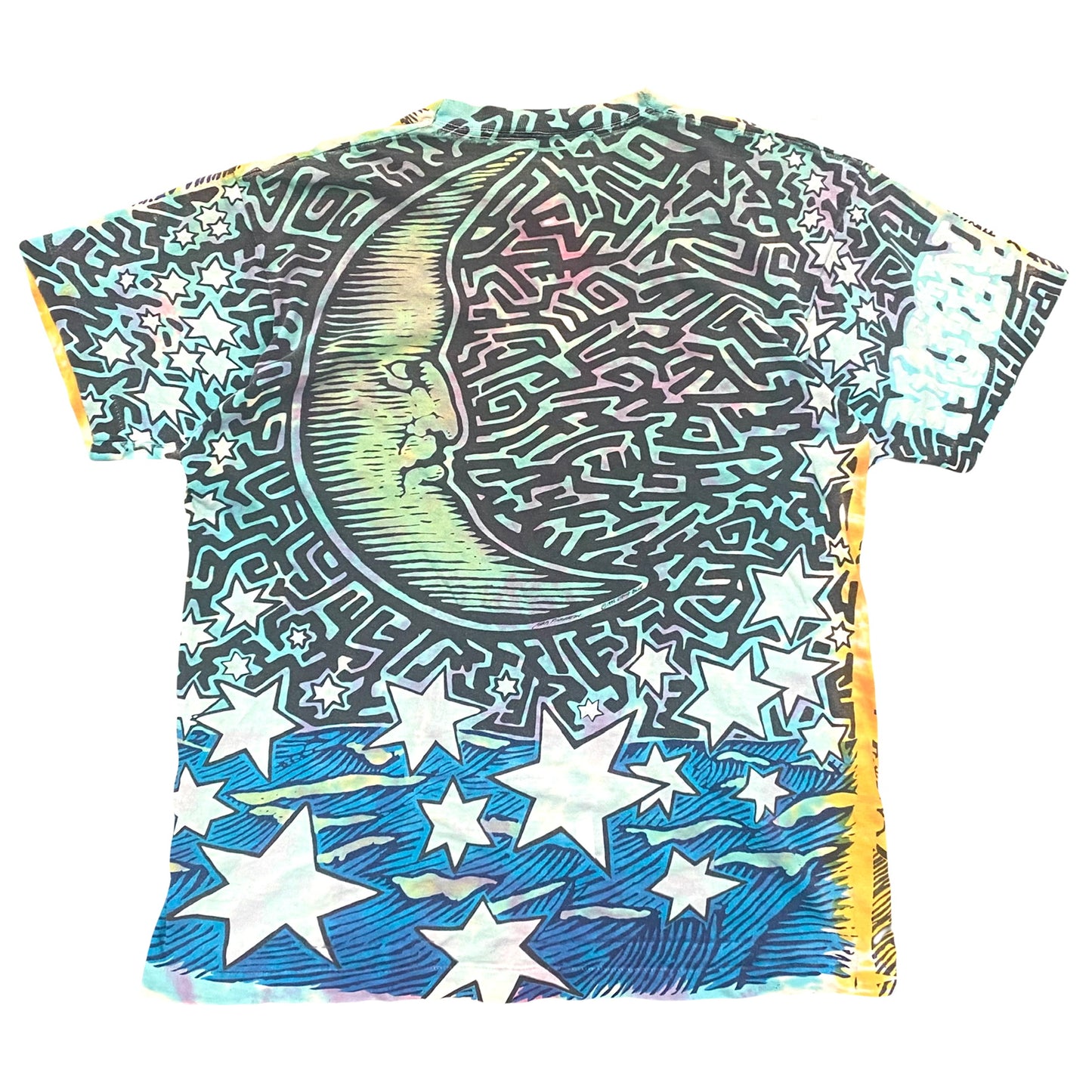 1990s LIQUID BLUE SUN & MOON TEE (L/XL)