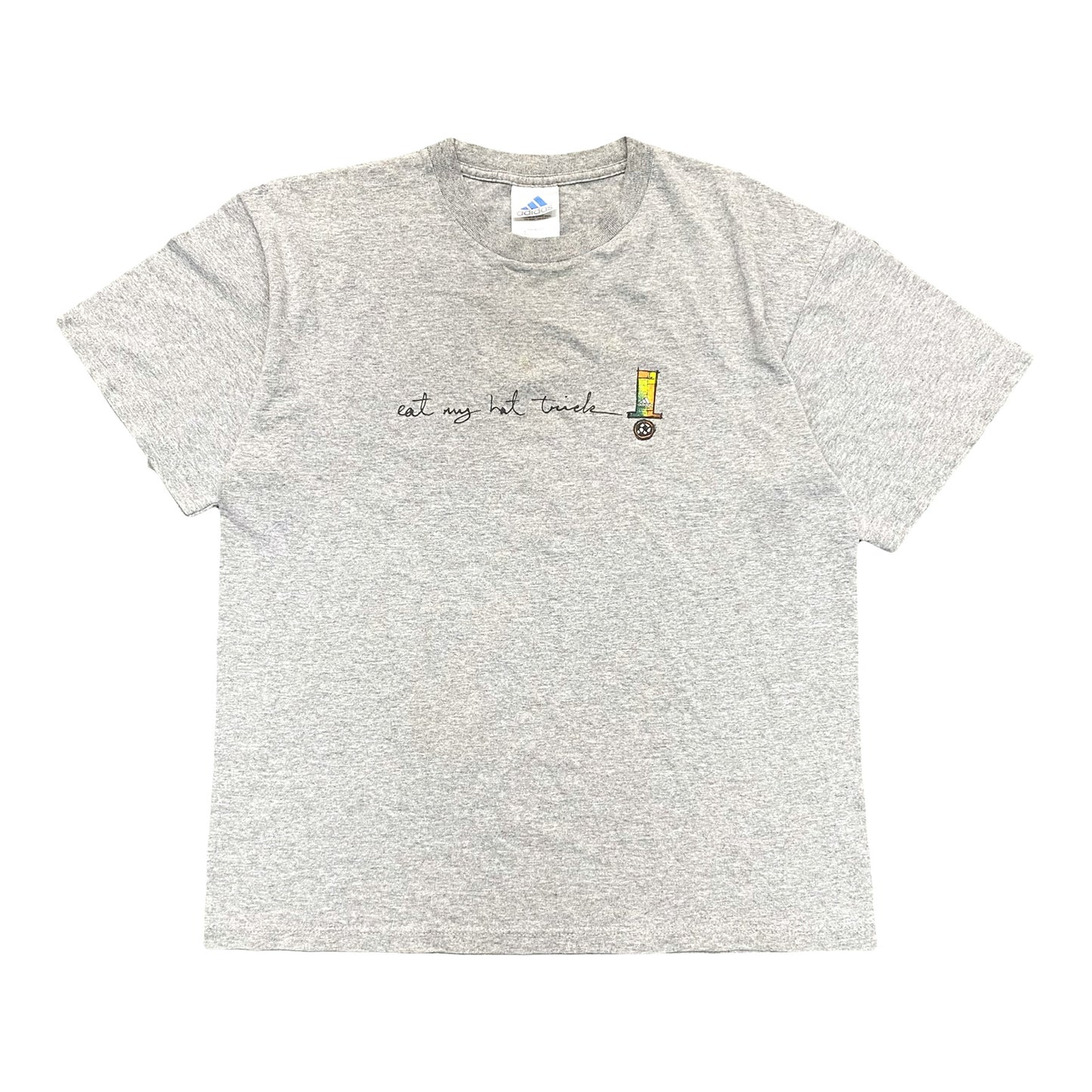 2000s ADIDAS "EAT MY HAT-TRICK" SOCCER TEE (M)