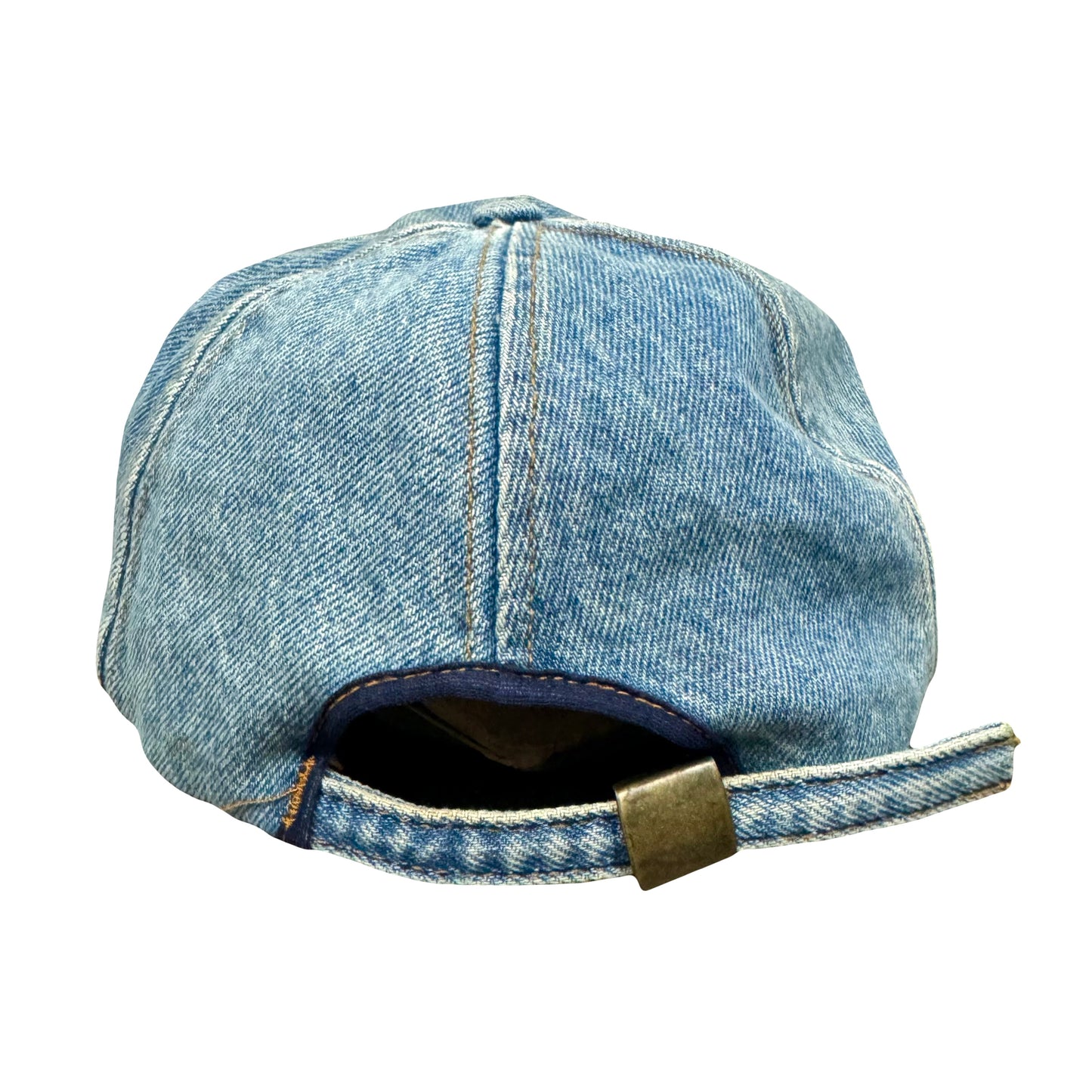 1990s NEIMAN MARCUS DENIM BUCKLE STRAP HAT