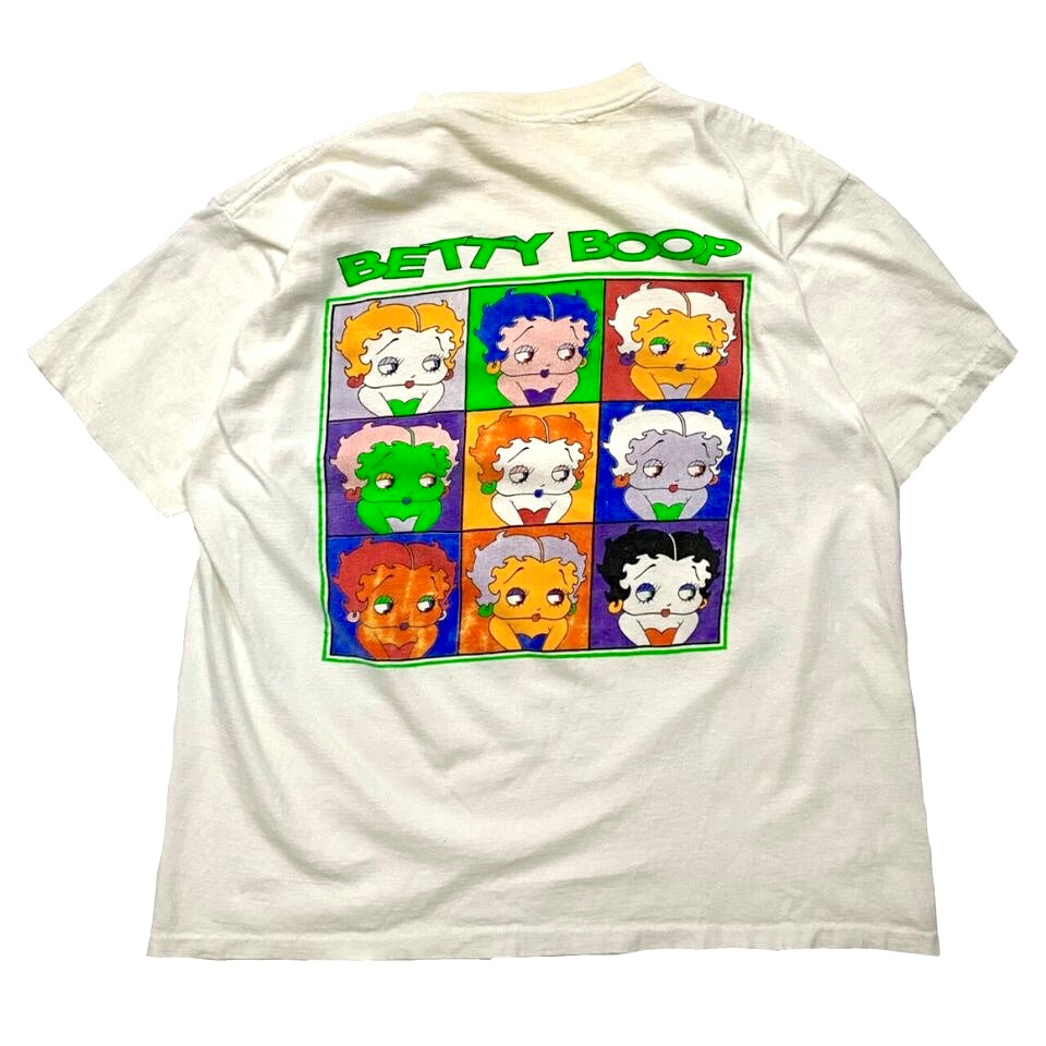 1990s BETTY BOOP ANDY WARHOL PORTRAIT DOUBLE SIDED TEE (L/XL)