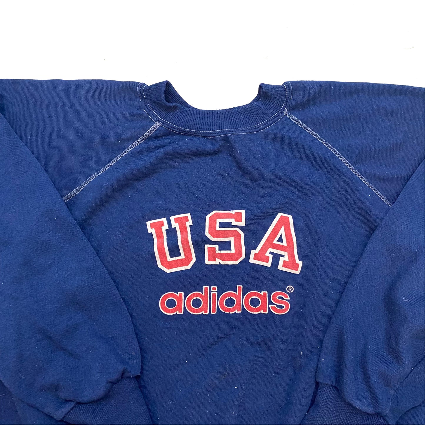 1980s ADIDAS USA RAGLAN BOXY SWEATSHIRT (L)