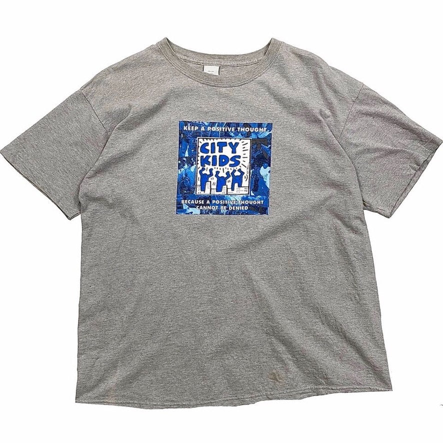 1990s KEITH HARING x ARMANI EXCHANGE CITY KIDS TEE (L)