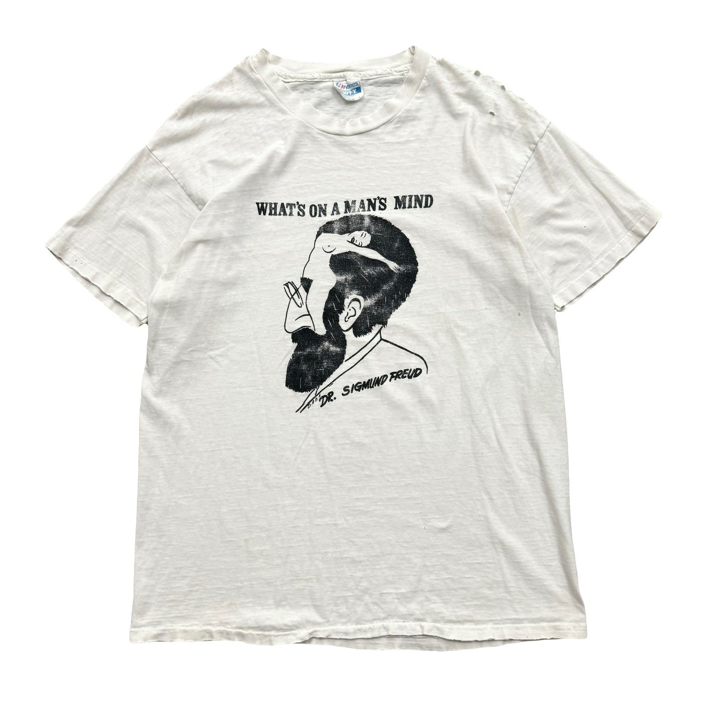 1990s SIGMUND FREUD "WHAT'S ON A MAN'S MIND" TEE (XL)