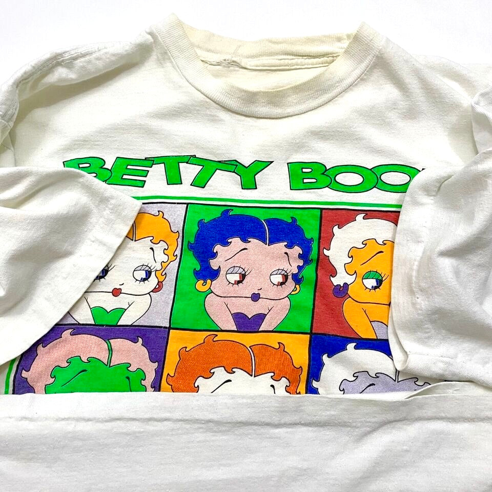 1990s BETTY BOOP ANDY WARHOL PORTRAIT DOUBLE SIDED TEE (L/XL)