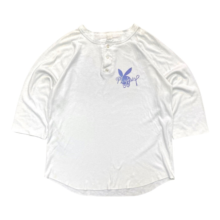 1980s PLAYGIRL BASEBALL HENLEY TEE (L)