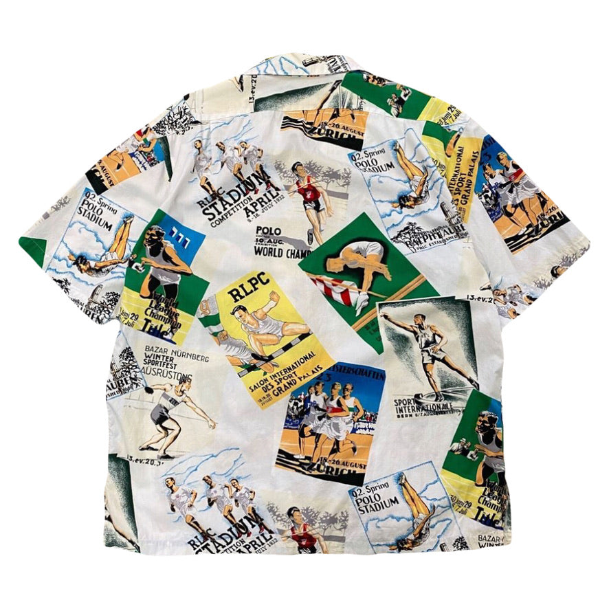 1992 POLO RALPH LAUREN OLYMPICS STADIUM SHORT SLEEVE SHIRT (XL)