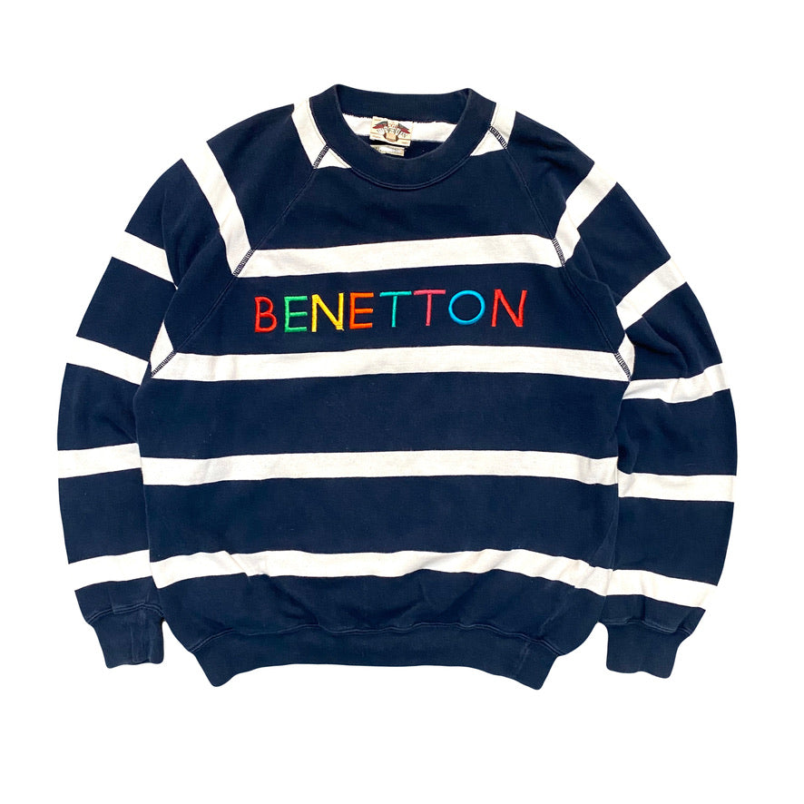 1990s UNITED COLORS OF BENETTON RUGBY SWEATSHIRT (M)