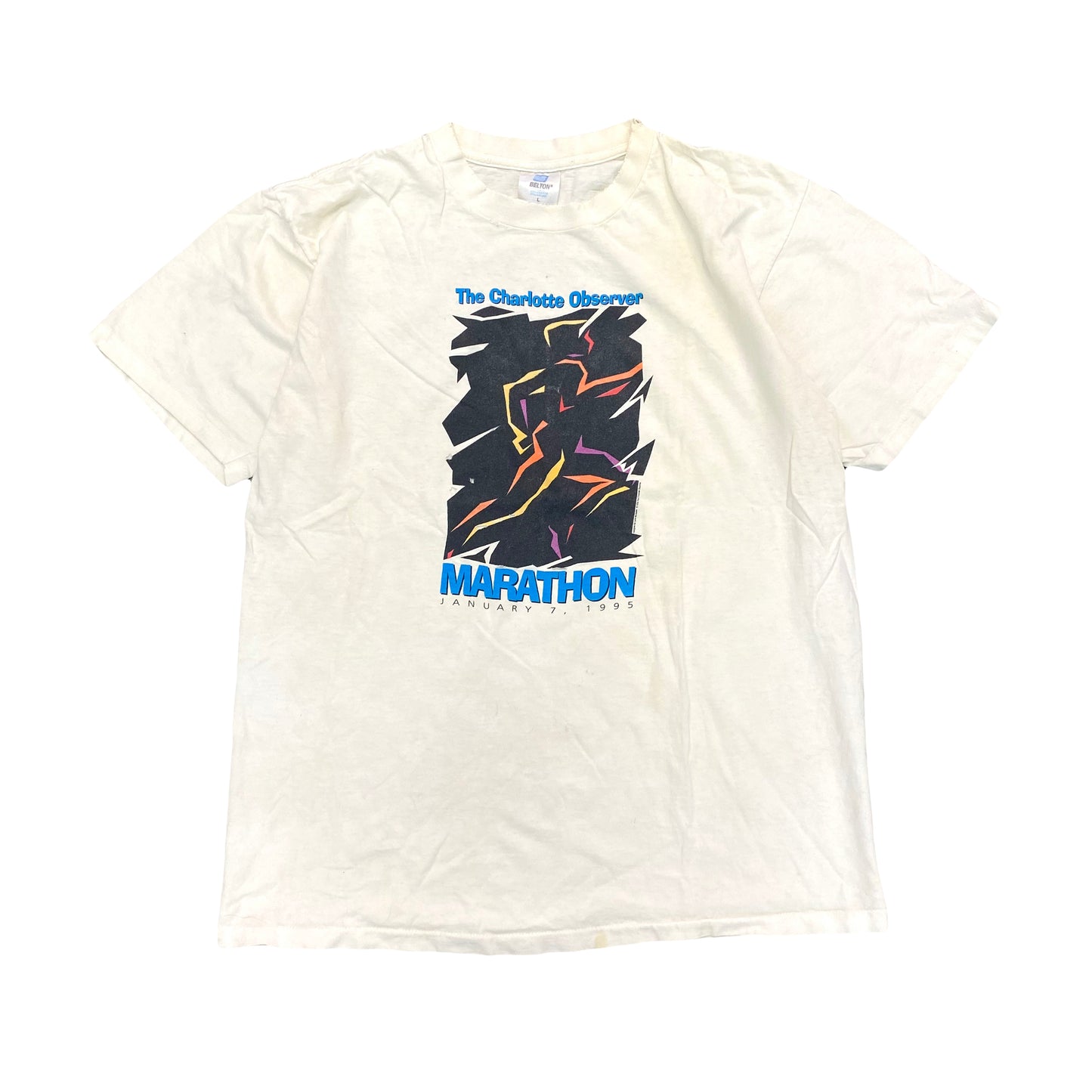 1995 CHARLOTTE MARATHON ABSTRACT TEE (L)