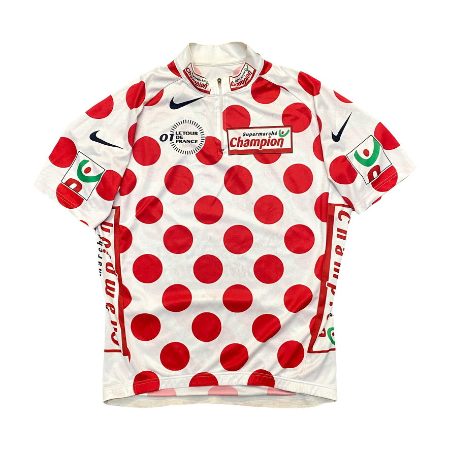 2001 TOUR DE FRANCE NIKE POLKA DOT JERSEY (L)