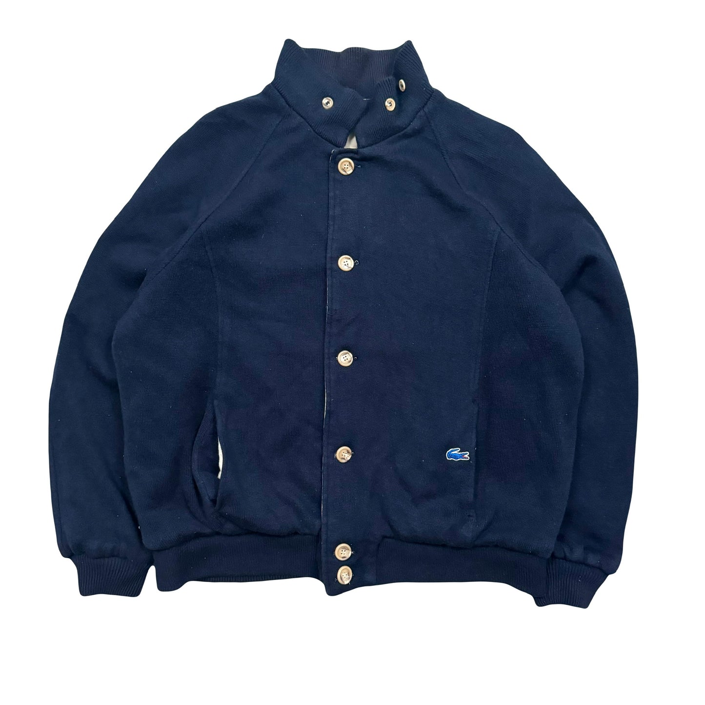 1980s LACOSTE REVERSIBLE BOBMER JACKET (L)