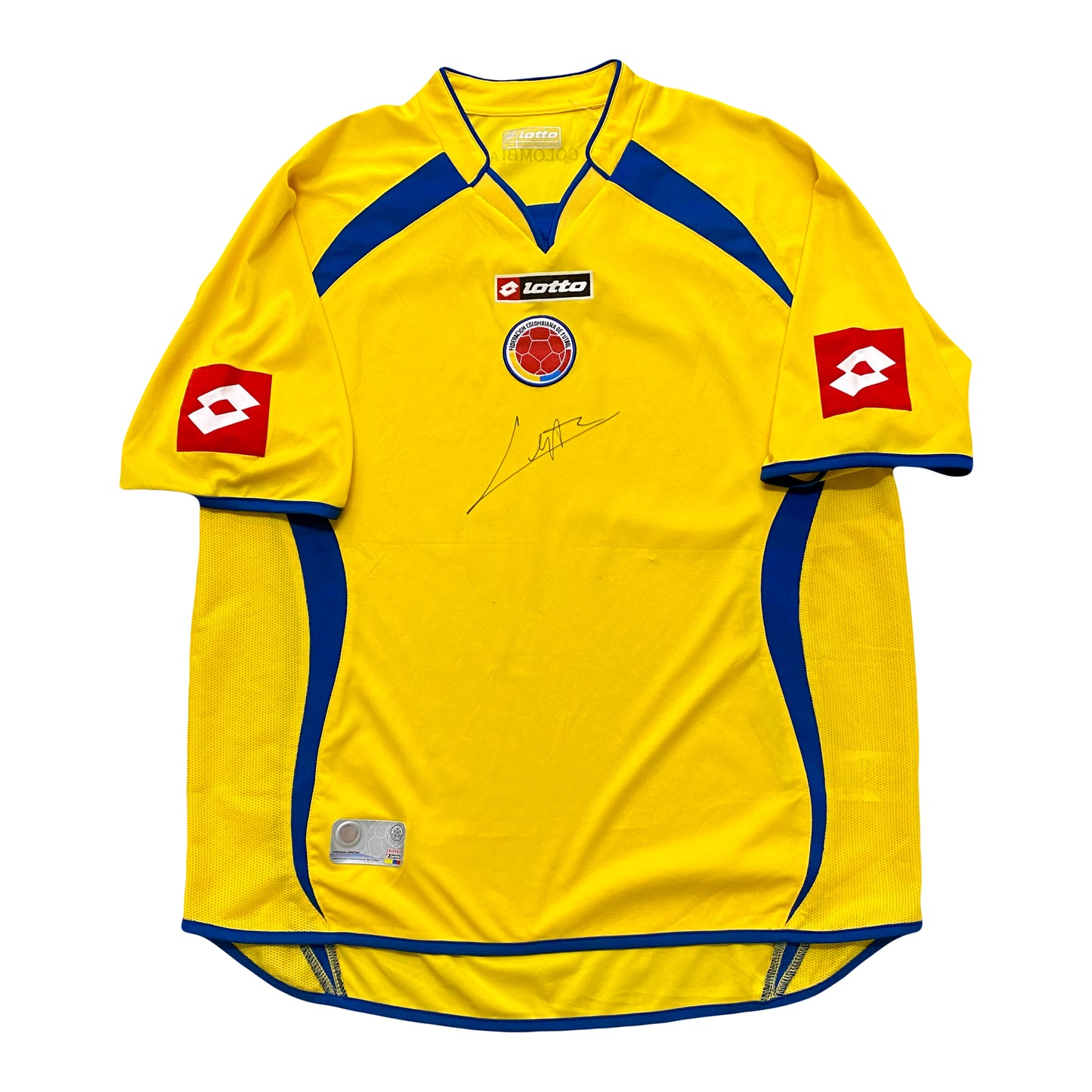 2008/09 COLOMBIA LOTTO HOME SIGNED JERSEY (L)