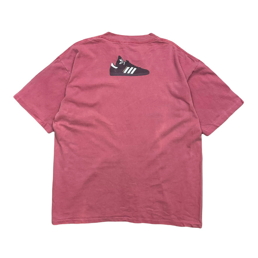 1990s ADIDAS SAMBA SILHOUETTE TEE (L)