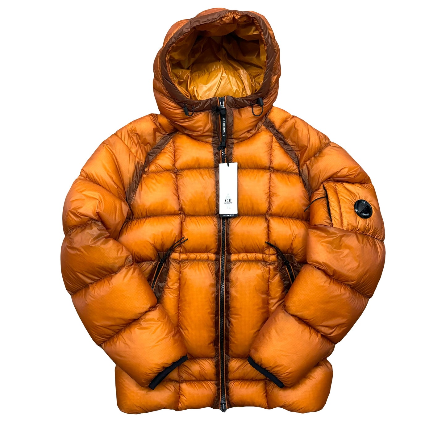 C.P. COMPANY D.D SHELL LENS HOODED PUFFER JACKET (52/XL)