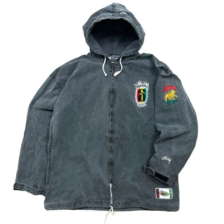 1990s STÜSSY IRIE ROOTS PARKA (XL)