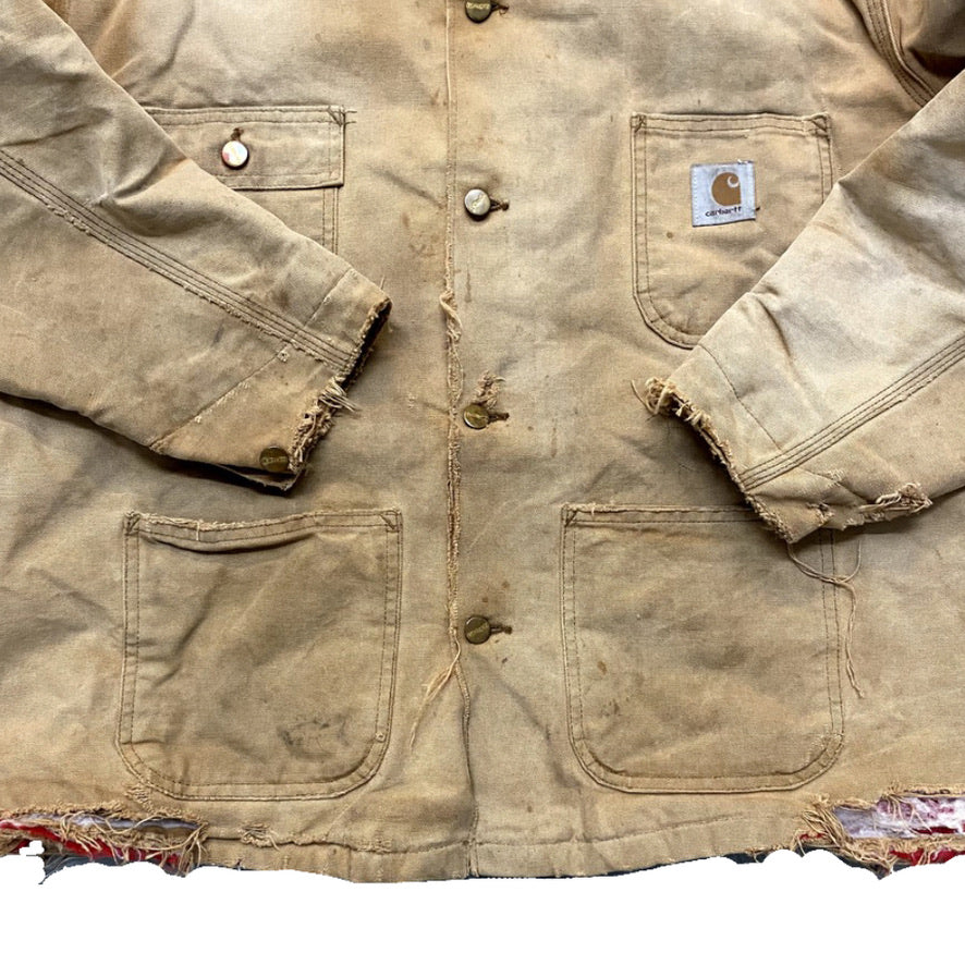 1990s Carhartt Thrashed Chore Jacket (XL)
