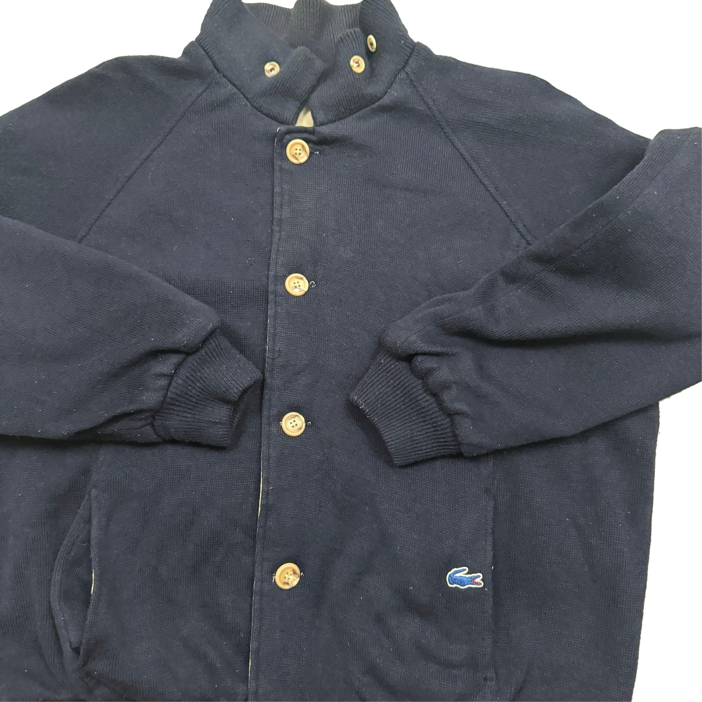 1980s LACOSTE REVERSIBLE BOBMER JACKET (L)