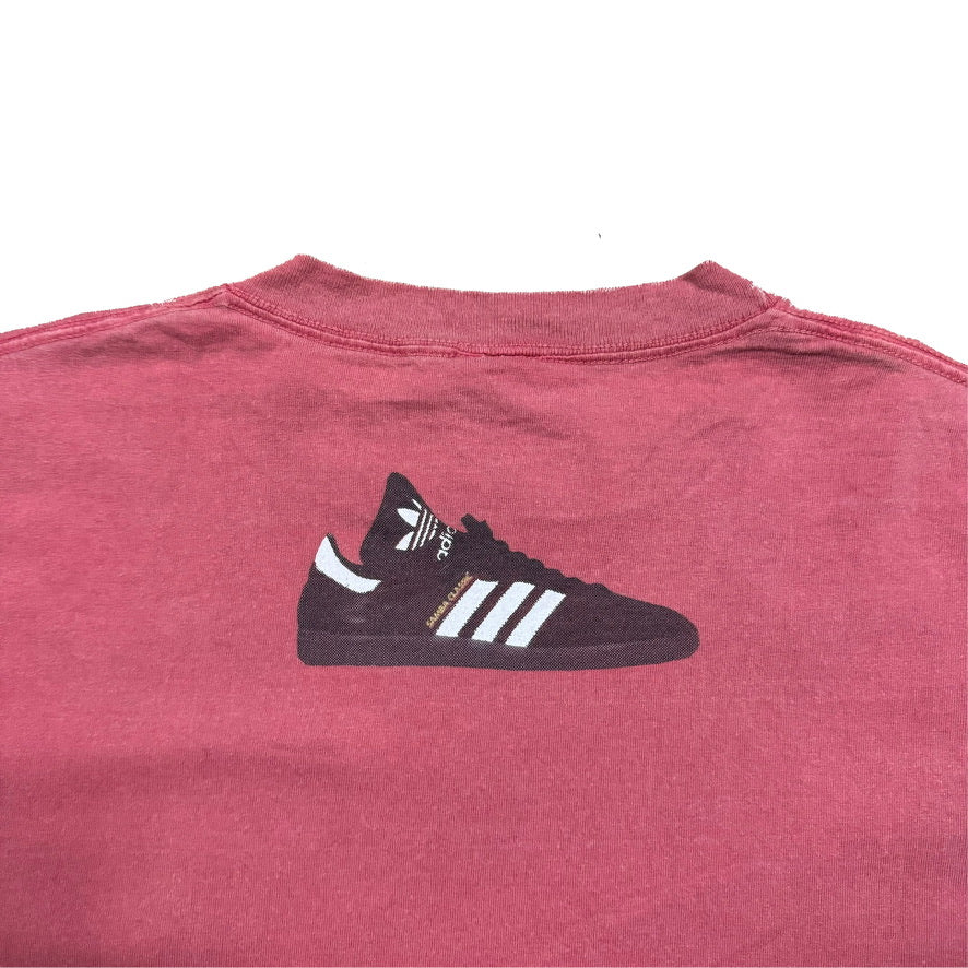 1990s ADIDAS SAMBA SILHOUETTE TEE (L)