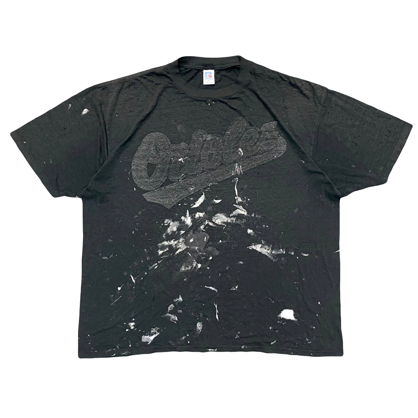 1980s BALTIMORE ORIOLES RUSSELL PAINT SPLATTER TEE (XL)