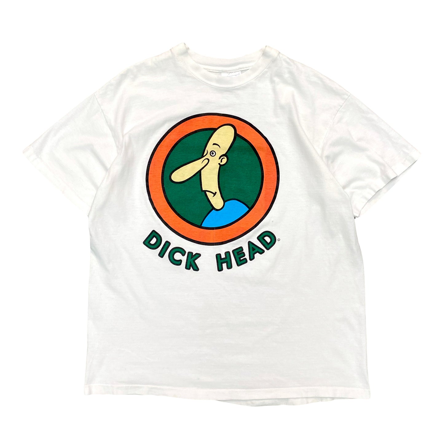 1990s DICK HEAD CARTOON TEE (L)