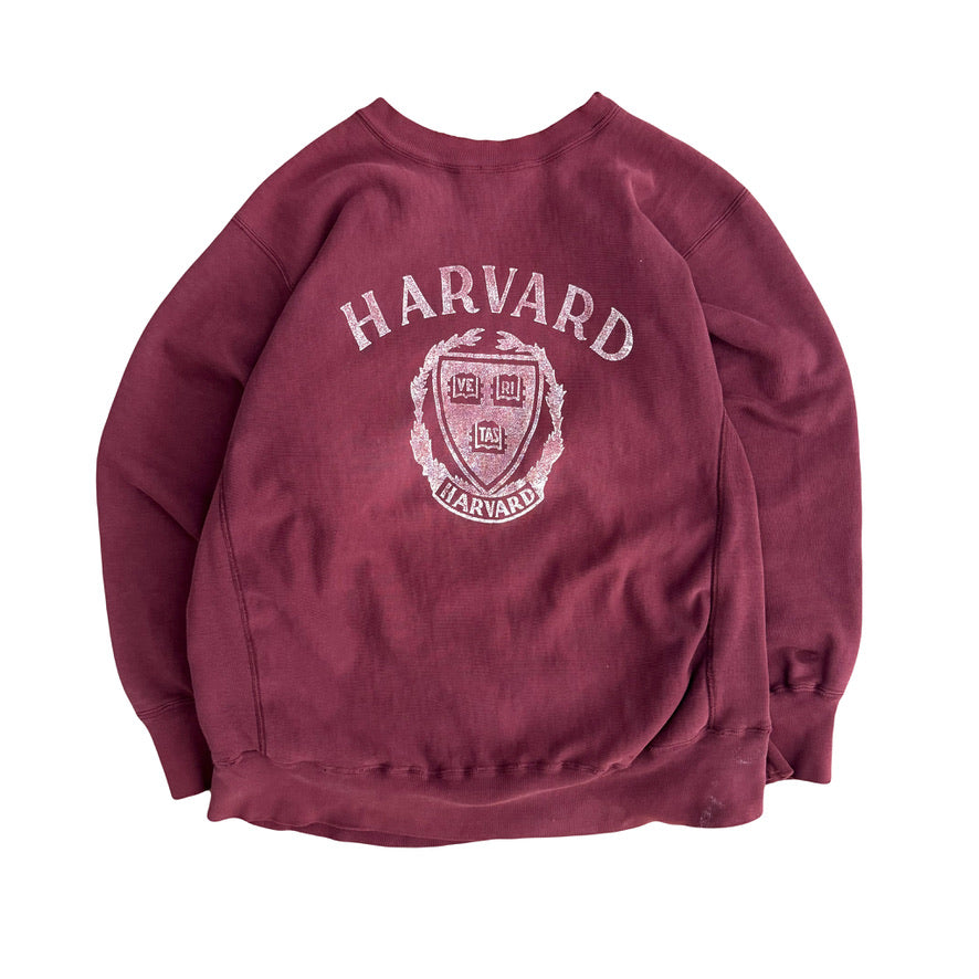1980s CHAMPION HARVARD REVERSE WEAVE SWEATSHIRT (XL)