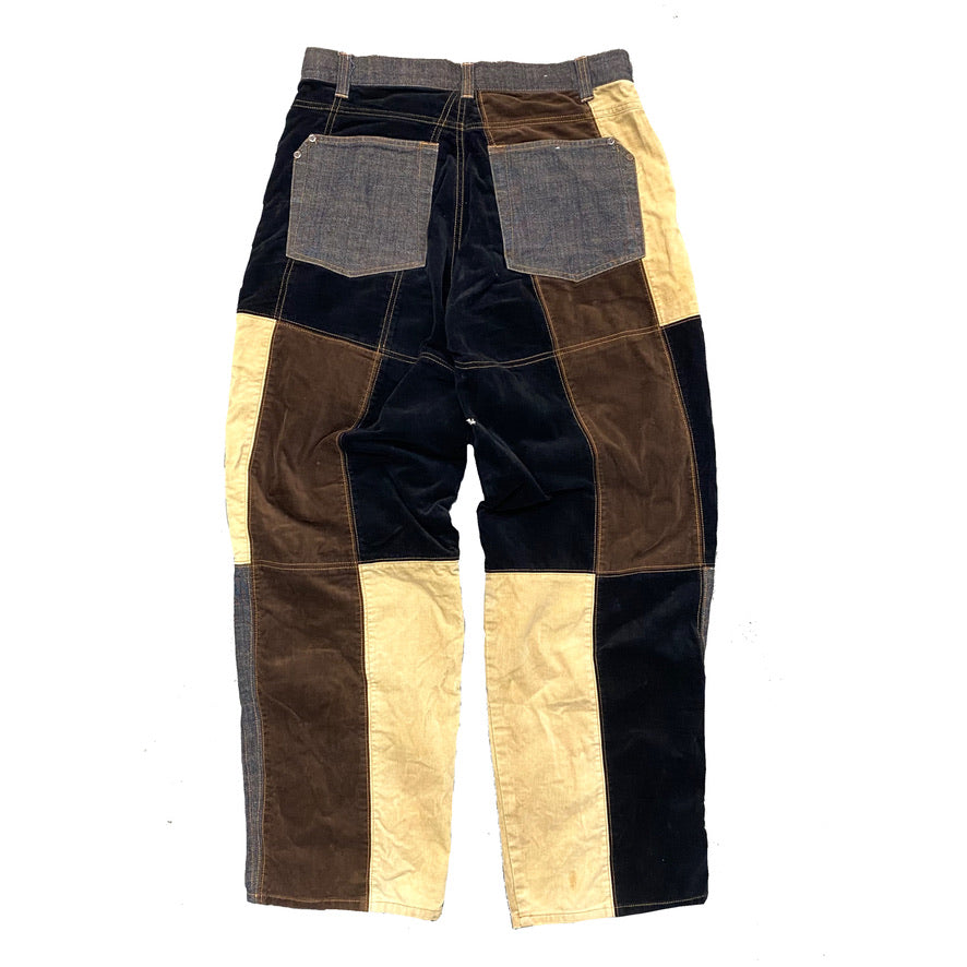 2000s PELLE PELLE PATCHWORK PANTS (32)