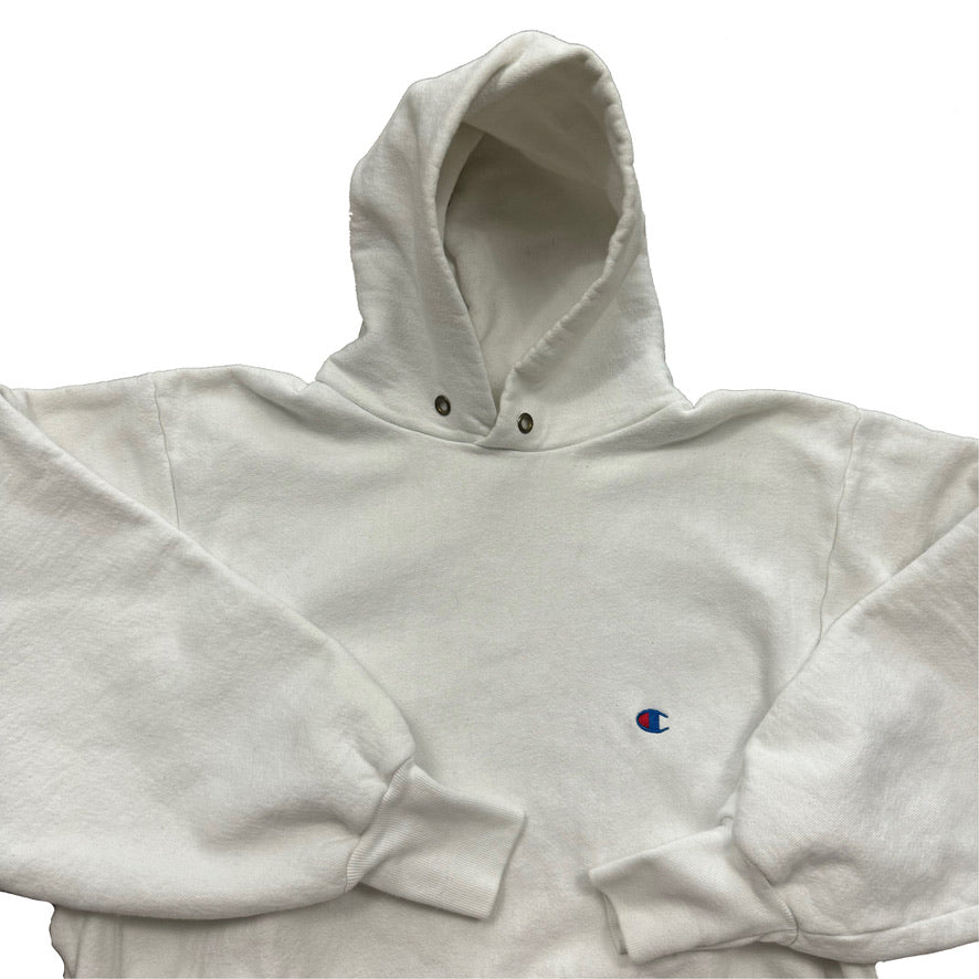 1990s CHAMPION REVERSE WEAVE MINI C HOODIE SWEATSHIRT (XXL)