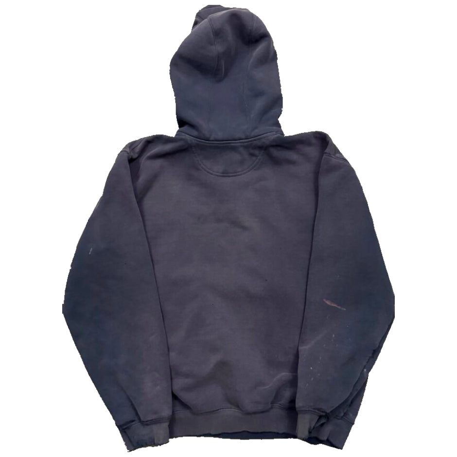 2000s FADED CARHARTT HOODED 1/4 ZIP SWEATSHIRT (L)