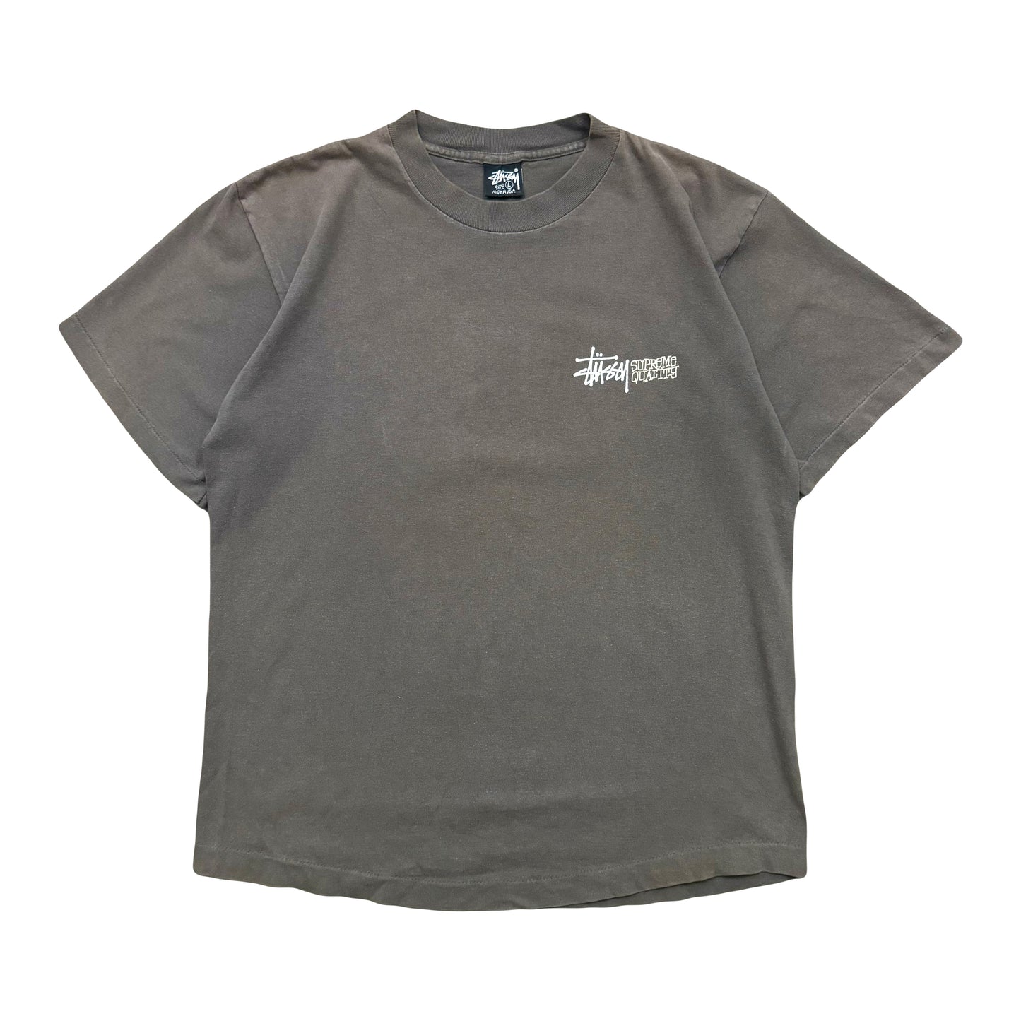1990s STÜSSY DESIGNS SUPREME QUALITY COMPASS TEE (L)