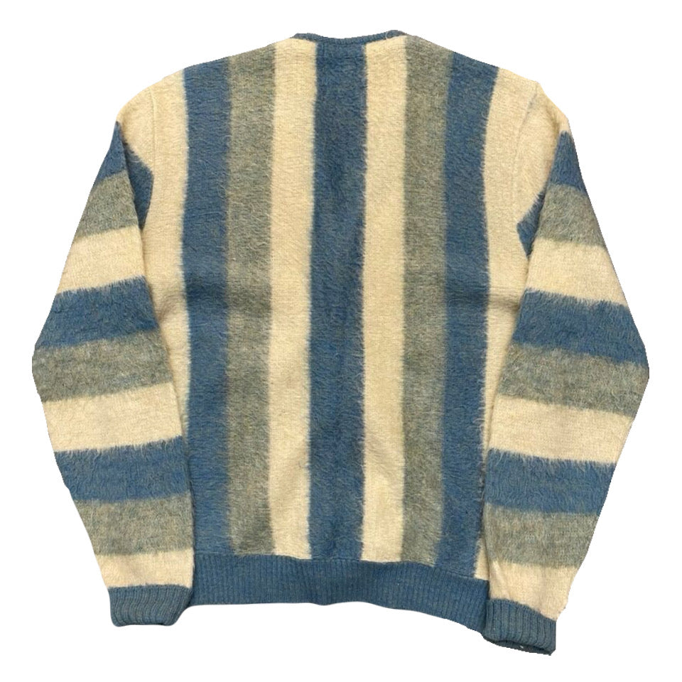 1960s MOHAIR STRIPED CARDIGAN (L)
