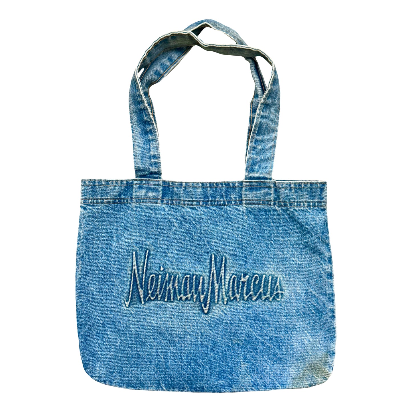 1990s NEIMAN MARCUS DENIM TOTE BAG