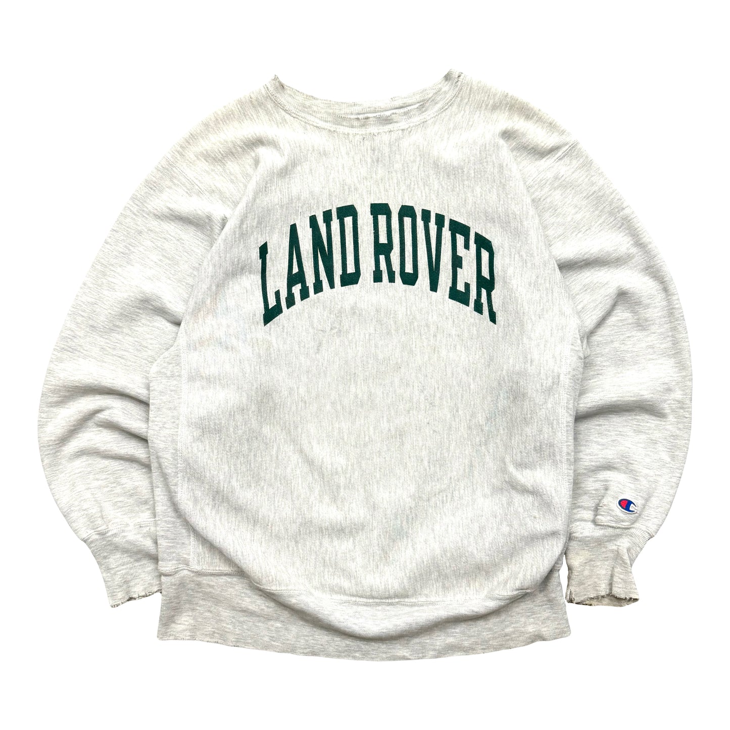 1990s LAND ROVER CHAMPION REVERSE WEAVE ARC SCRIPT SWEATSHIRT (XL)