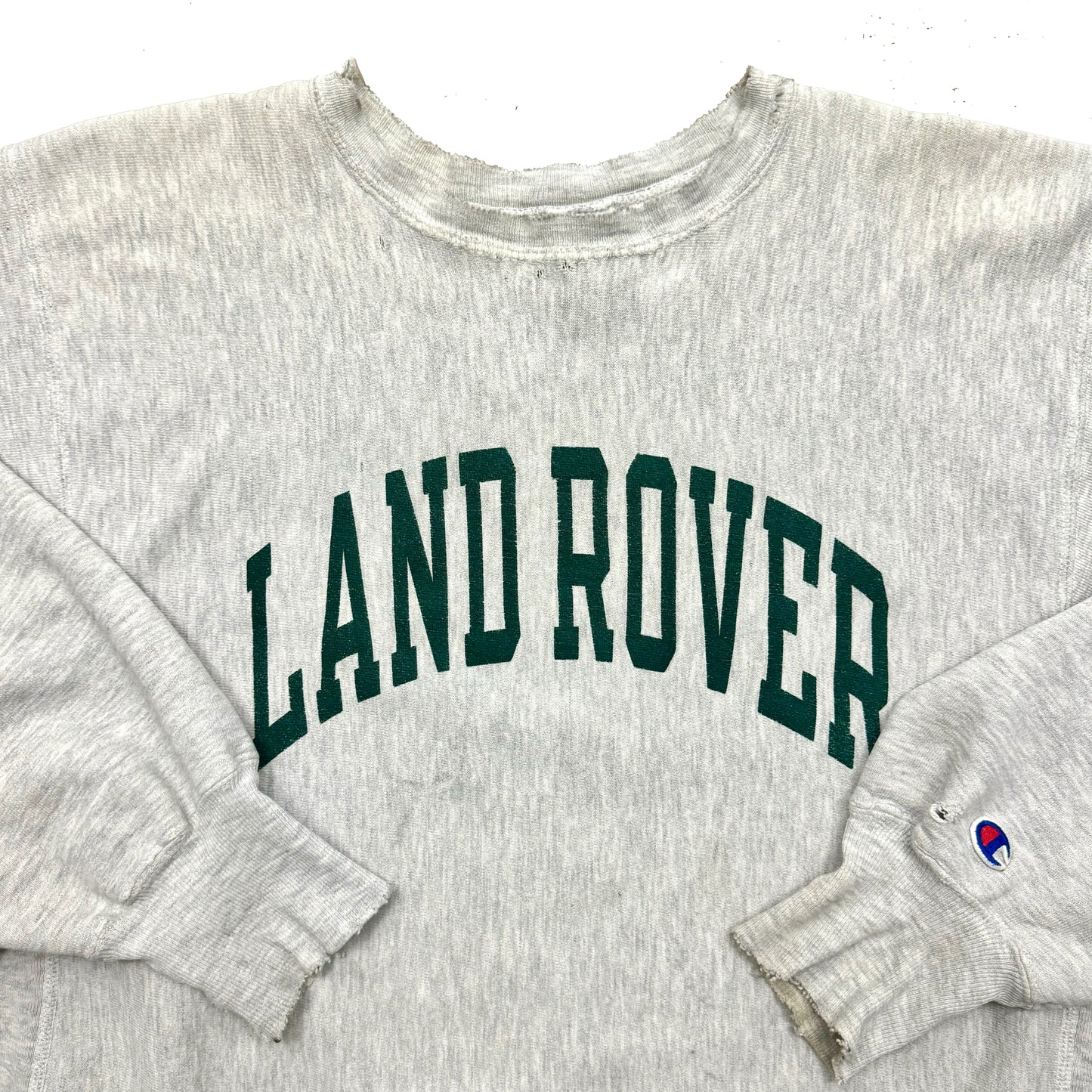 1990s LAND ROVER CHAMPION REVERSE WEAVE ARC SCRIPT SWEATSHIRT (XL)