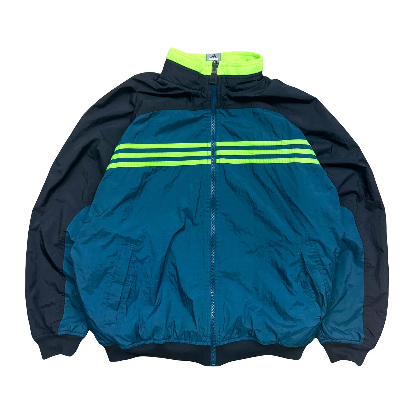 2000s ADIDAS REVERSIBLE FLEECE/ACTIVE JACKET (L)